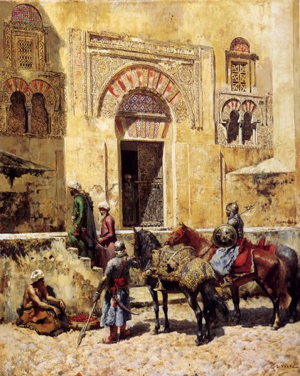 Entering The Mosque,1885 - Click Image to Close