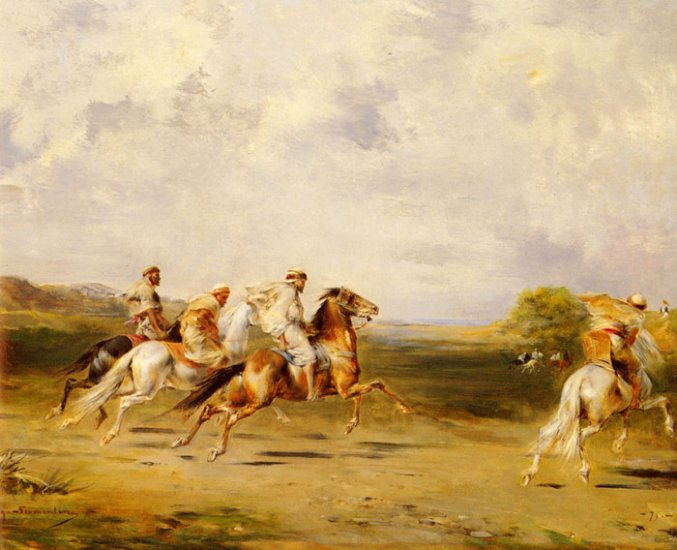 Arab Horsemen - Click Image to Close