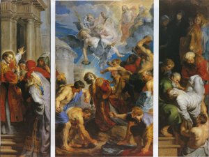 The Martyrdom Of St Stephen , Triptych