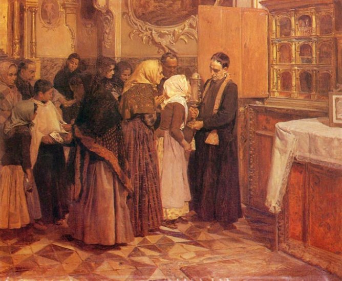 El Beso De La Reliquia [Kissing The Relic], 1893 - Click Image to Close