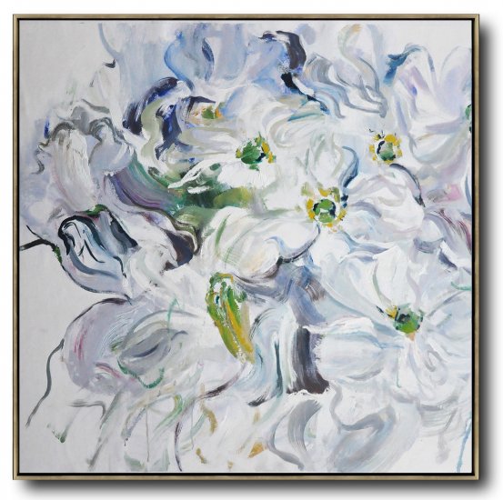 Abstract Flower Oil Painting #ABS0A20 - Click Image to Close