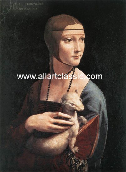 Portrait Of Cecilia Gallerani, 1483-1490 - Click Image to Close