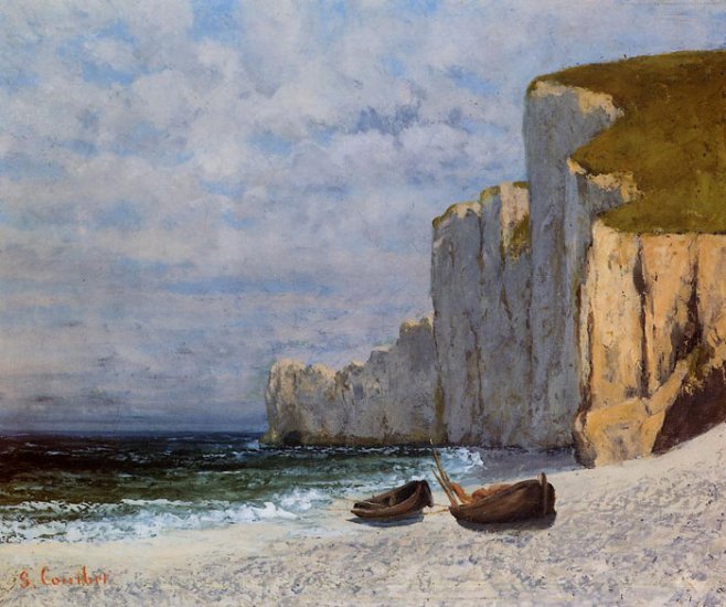 A Bay With Cliffs, C.1869 - Click Image to Close