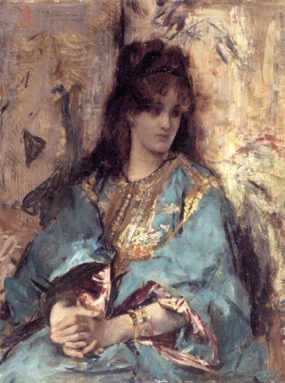 A Woman Seated In Oriental Dress - Click Image to Close