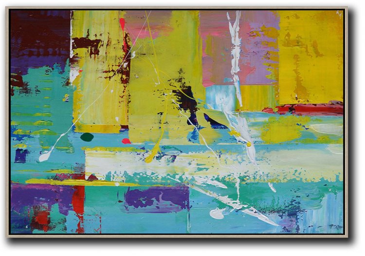 Horizontal Palette Knife Contemporary Art #CTPH0A122 - Click Image to Close