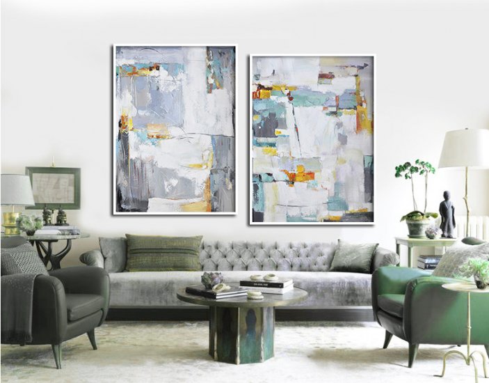 Set Of 2 Contemporary Art #SOTAC0A18 - Click Image to Close