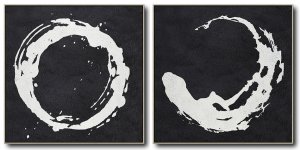 Set Of 2 Minimal Art - Black and White #SOTMA0A10