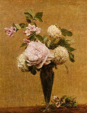 Vase Of Peonies And Snowballs, 1878