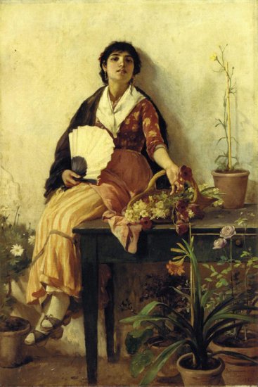 The Florentine Girl, 1887 - Click Image to Close