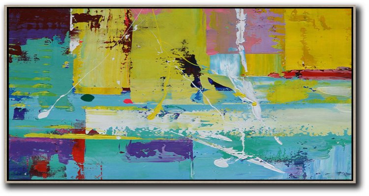 Panoramic Palette Knife Contemporary Art #CTPPS0A4 - Click Image to Close