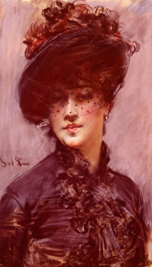 La Femme Au Chapeau Noir [Lady With A Black Hat] - Click Image to Close