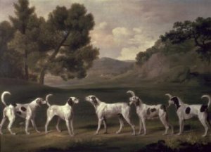 Five Staghounds In A Landscape, 1760