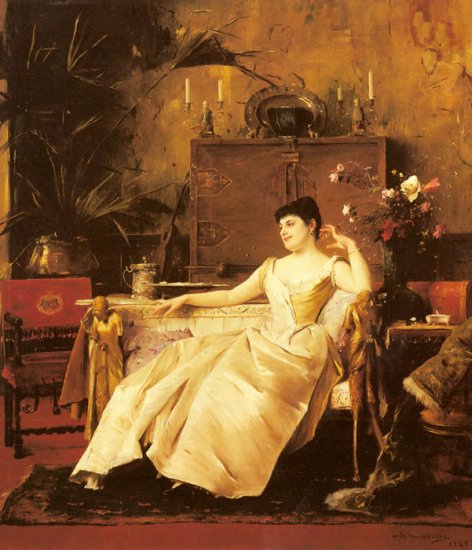 A Portrait Of The Princess Soutzo, 1889 - Click Image to Close