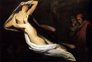 The Ghosts Of Paolo And Francesca Appear To Dante And Virgil,1835