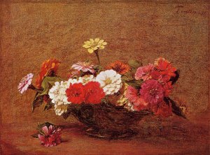 Zinnias, 1891