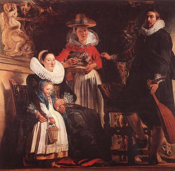 The Family Of The Artist, C.1621 - Click Image to Close