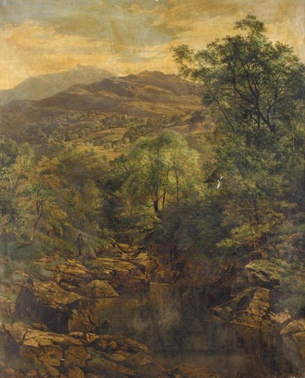 A Quiet Pool In Glenfalloch, 1859 - Click Image to Close