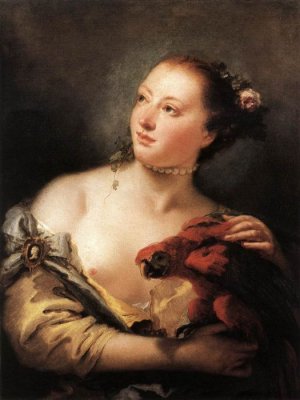 Woman With A Parrot, 1760