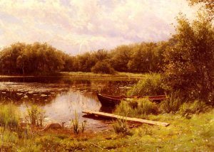 A Boat Moored On A Quiet Lake, 1919