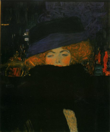 Lady With A Feather Hat, 1910 - Click Image to Close