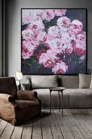 Abstract Flower Oil Painting #ABS0A16