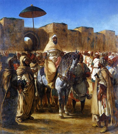 The Sultan Of Morocco And His Entourage, 1845 - Click Image to Close