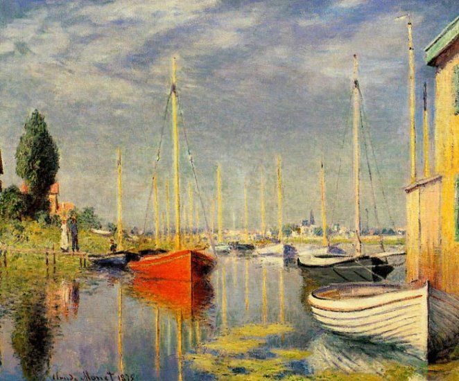 Yachts At Argenteuil, 1875 - Click Image to Close