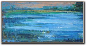 Panoramic Abstract Landscape Painting #ABPS0P5