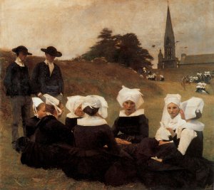 Bretonnes Au Pardon [Breton Women At A Pardon], 1887