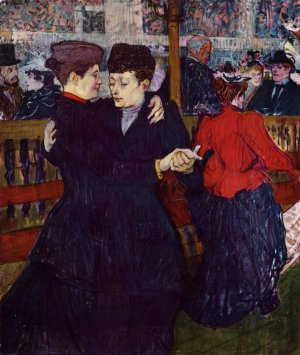 At The Moulin Rouge: The Two Waltzers , 1892