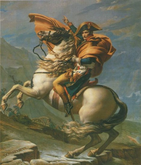 David - Napoleon Crossing The Alps - Click Image to Close