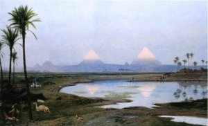 The Pyramids, Sunrise , 1895