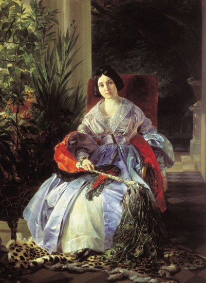 Portrait Of Royal Princess Elizabet Pavlovna Saltakova, 1841 - Click Image to Close