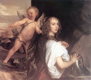 Portrait Of A Girl As Erminia Accompanied By Cupid, 1638