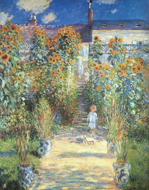 The Artist's Garden At Vetheuil