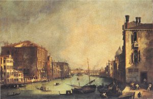 Grand Canal: Looking East, From The Campo San Vio, 1725