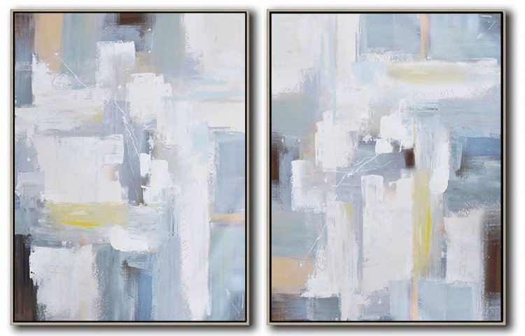 Set Of 2 Contemporary Art #SOTAC0A36 - Click Image to Close