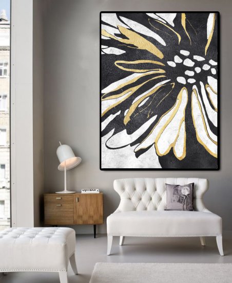 Vertical Minimal Flower Art #ADMPS0B16 - Click Image to Close