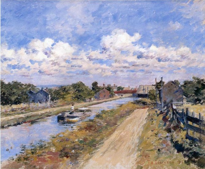 On The Canal (of Port Ben Series), 1893 - Click Image to Close