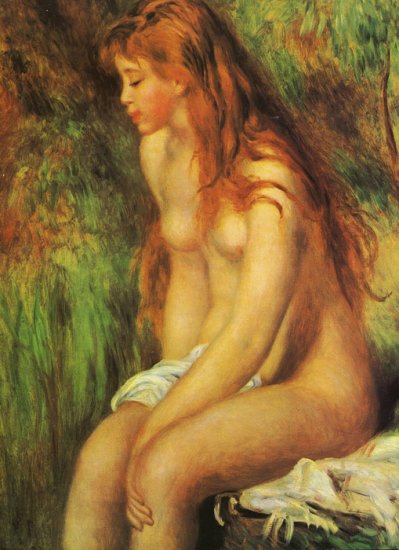 Renoir Oil Painting- Seated Bather - Click Image to Close