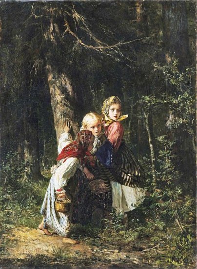 Peasant Girls In The Forest - Click Image to Close