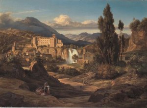 The Liris Waterfalls Near Isola Di Sora, 1830