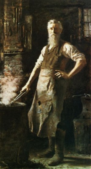 Hovenden Oil Paintings - The Village Blacksmith - Click Image to Close