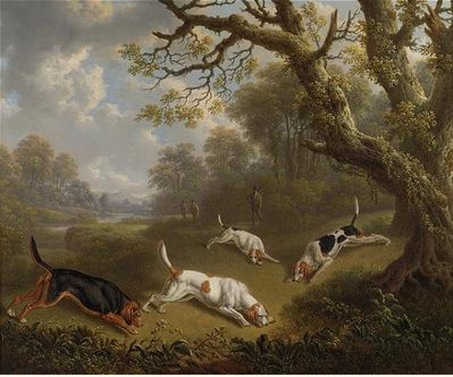 Sportsmen With Dogs On The Scent, 1823 - Click Image to Close