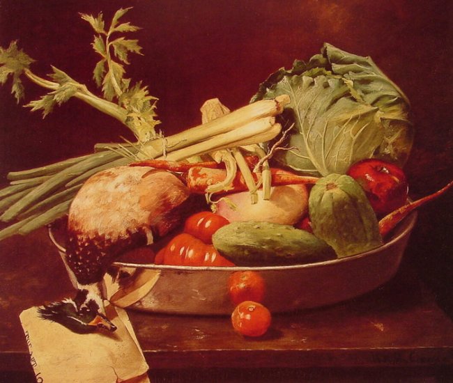 Still Life With Vegetables, 1870 - Click Image to Close