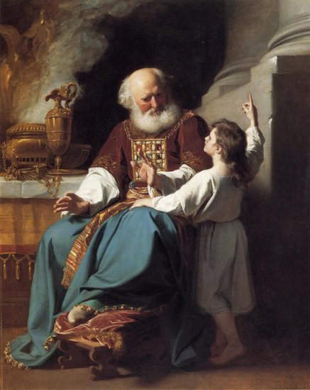 Samuel Reading To Eli The Judgments Of God Upon Eli's House, 1780 - Click Image to Close