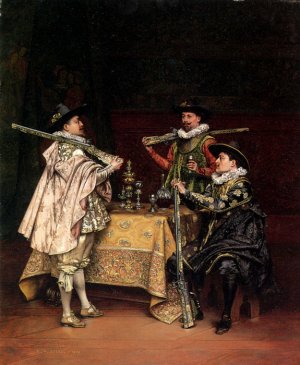 Discussing The Day's Shoot, 1899