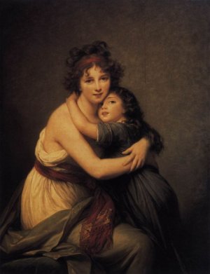 Self-Portrait With Her Daughter, Julie, 1789