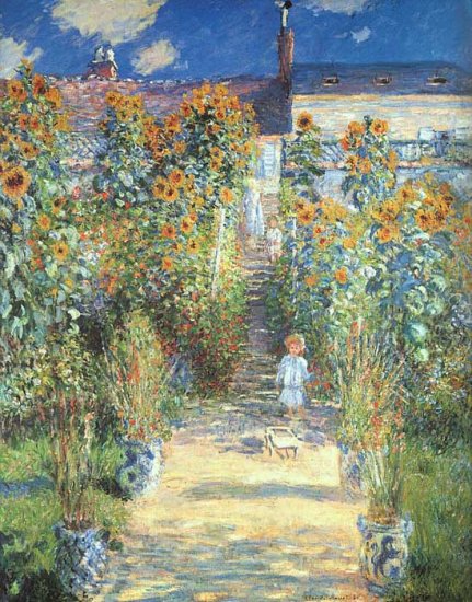 The Artist's Garden At Vetheuil - Click Image to Close