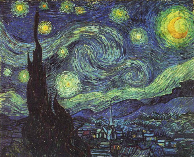 Starry Night, 1889 - Click Image to Close